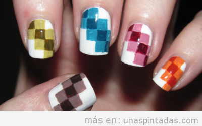 Uñas pixeladas: diseños originales y juveniles