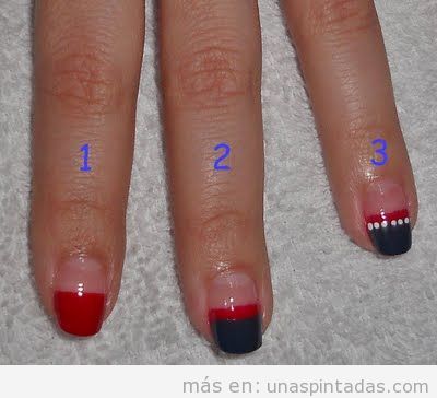 Decoración de uñas pintadas fácil y sencillo en tres pasos