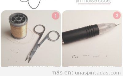 Tutorial para decorar las uñas con hilos dorados