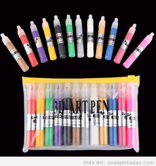 12 lápices de colores para crear Nail Art de manera fácil