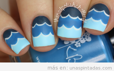 Uñas pintadas de azul ATREVIDAS y Divertidas