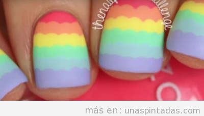 Uñas de arcoiris