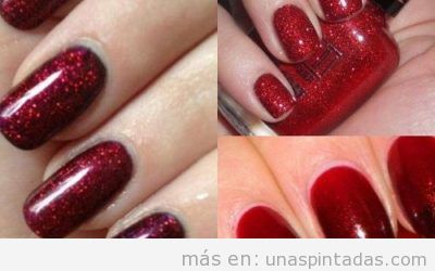 Uñas con purpurina que harán brillar tus manos