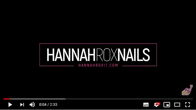 Logo Hannah Rox Nails animado