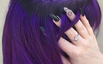 Cómo combinar el pelo de colores con un Nail Art