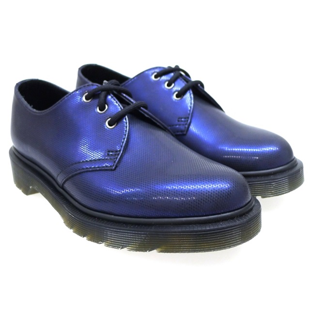 Zapatos Marten's azul metálico
